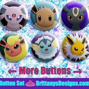 Pokemon Pin-back Button Badges image 4