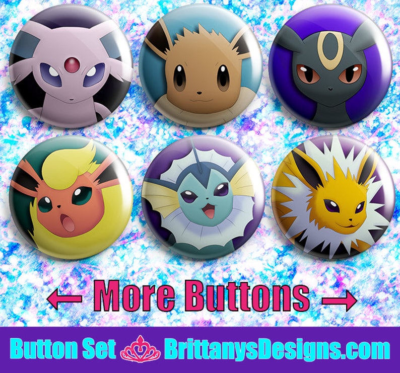 Pokemon Pin-back Button Badges image 4