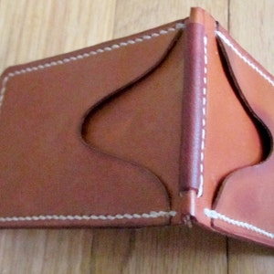 Schlanke braune Leder Portemonnaie - Herren Leder Portemonnaie - Brieftaschen für Männer - Individuelle Geldbörse - Geldklammer Geldbörse - ID Portemonnaie