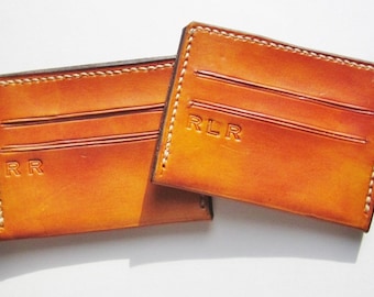 Front Pocket Wallet -  Slim Wallet - ID Wallet - Personalized Leather wallet  - Custom Slim Wallet - Stylish Wallets for men