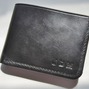 Cartera de cuero biplegable, Cartera de cuero personalizada, Cartera de cuero tradicional, Personalizada, Cartera elegante para hombre