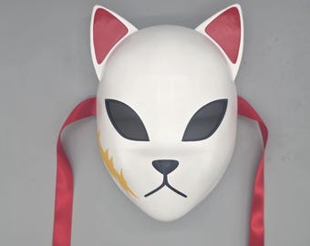 Sabito Mask | Demon Slayer Anime Cosplay Accessory | 3D Printed Collectible