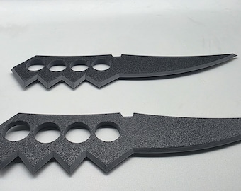 Naruto Chakra Knife Set of 2 | 3D Printed Anime Collectible Weapon | Naruto Cosplay Prop for Anime Fans and Ninja Enthusiasts