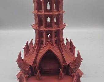 Devils Dice Tower Customizable | 3D Printed Gaming Accessory, Tabletop Dice Roller