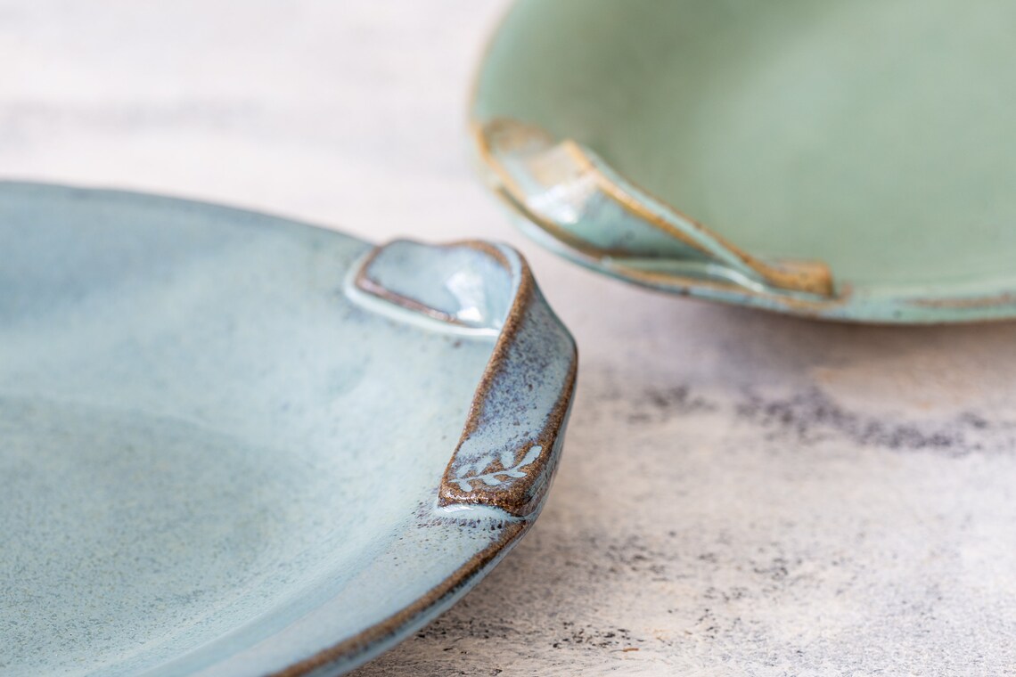 White Oval Platter With Handles Handmade Pottery Large Etsy