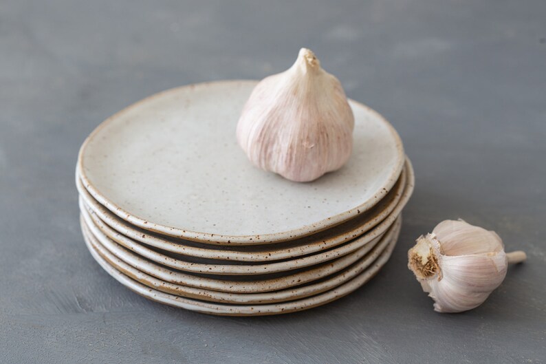 Dessert Plates SET of 2 Two Rustic Ceramic Handmade Plates Etsy