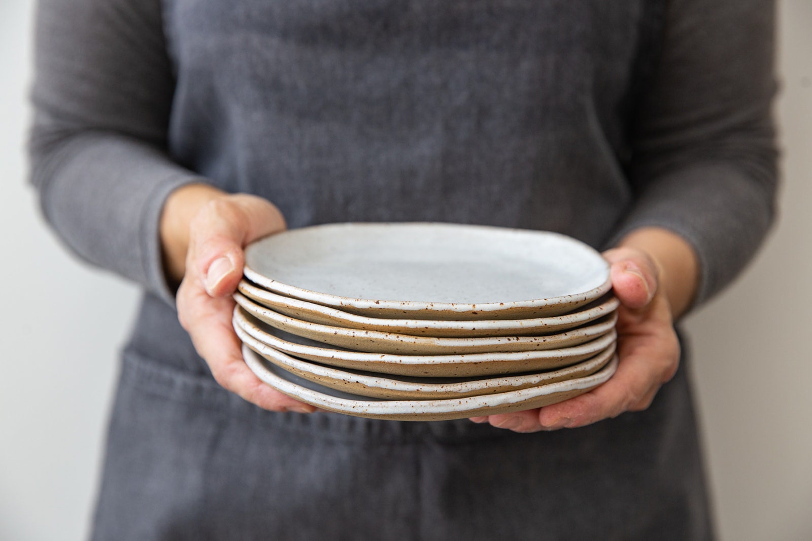 Dessert Plates SET of 6 SIX Rustic Ceramic Plates Dinnerware Etsy UK