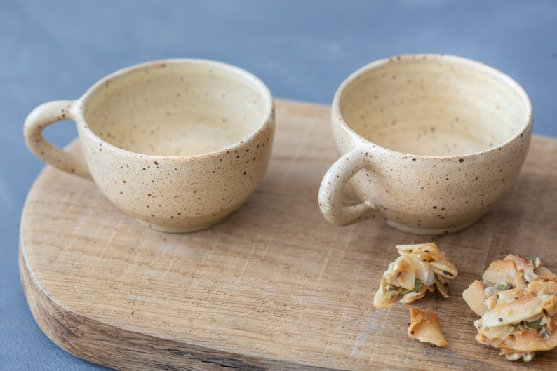 4 Demitasse Cups FOUR Cool Ceramic Espresso Cups Set Etsy