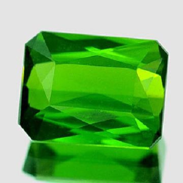 Green Tourmaline 1.29 Ct IF AAA USA Seller 7.4x5.7x3.4mm Natural Stunning Rare Faceted Loose Gemstone a1