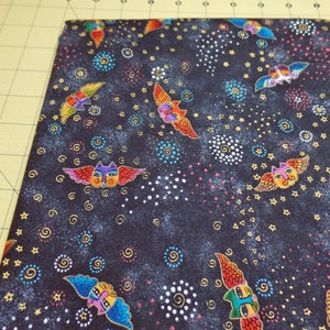 Retired rare Laurel Burch fabric- &quot;Fantastic Felines &quot; for Clothworks fabric