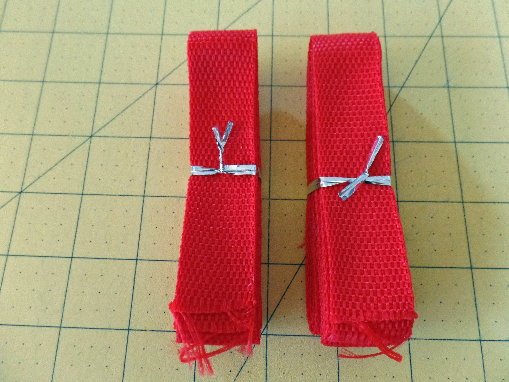 Two 2 Red Two (2) Red Nylon One Inch Straps - 4 Total Yards - Etsy