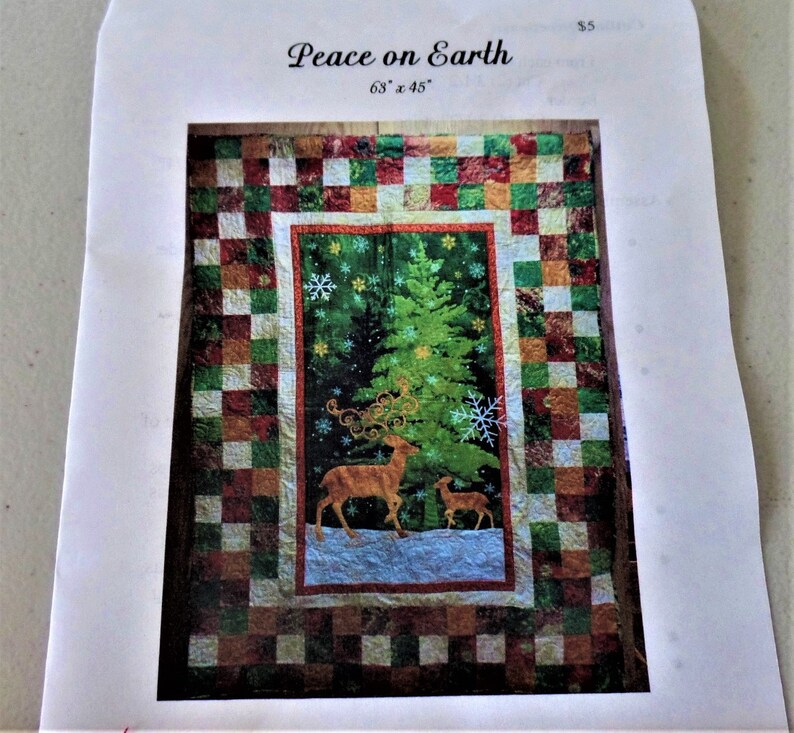 Peace on Earth Quilt Kit by Cynthia Coulter Etsy
