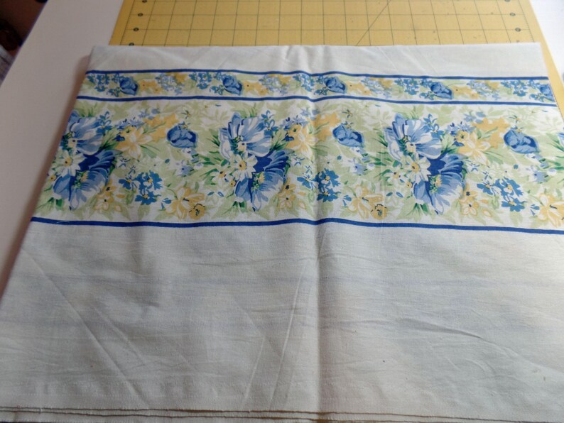 Linen Feel April Cornell Floral Borders Fabric - Etsy