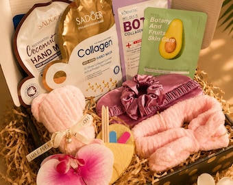 New Mom Self Care Spa Gift Box, Pamper Package, Postpartum Relaxation Kit