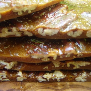 Maple Brown Sugar Pecan brittle with smoked salt image 1