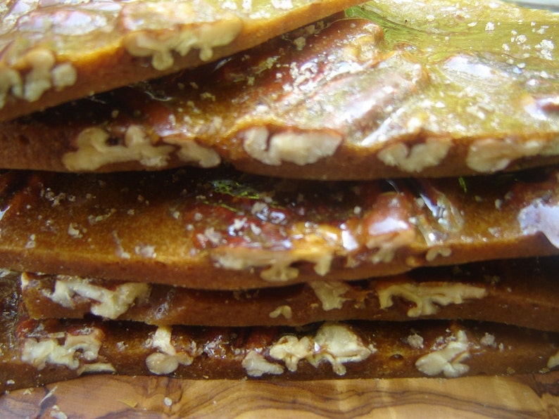 Maple Brown Sugar Pecan brittle with smoked salt image 1