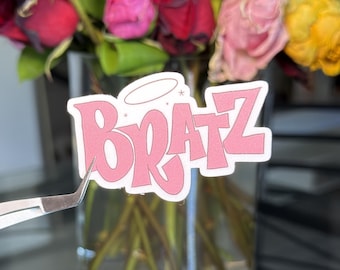 Glitter Y2K Bratz Word Sticker - Glitter