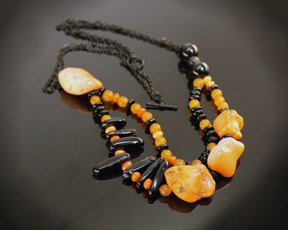 Tangerine Dream Double Chain Necklace