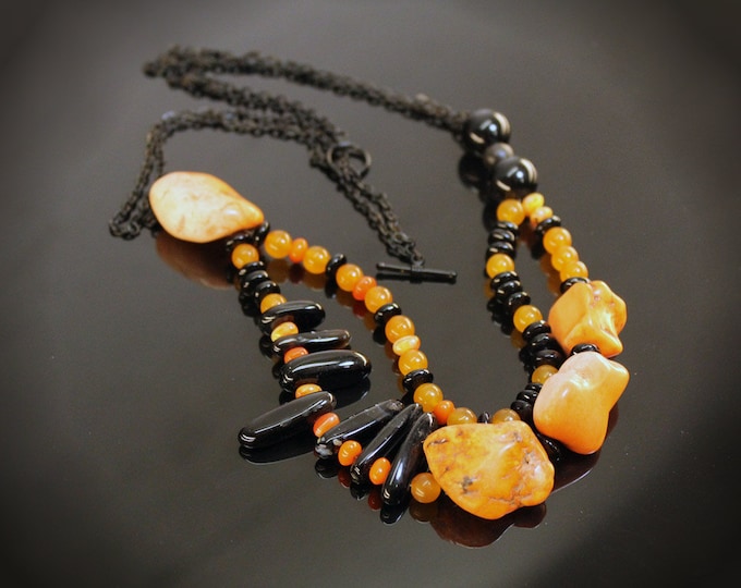 Tangerine Dream Double Chain Necklace