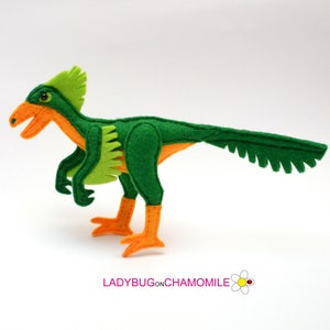 Felt TROODON Dinosaur Toy or Ornament