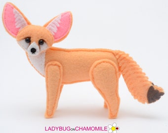 FENNEC FOX felt Toy, Ornament