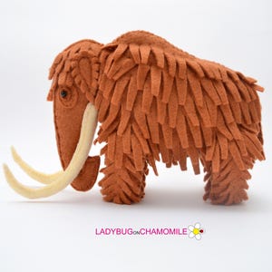 MAMMOTH (Woolly Mammoth) felt Toy, Ornament