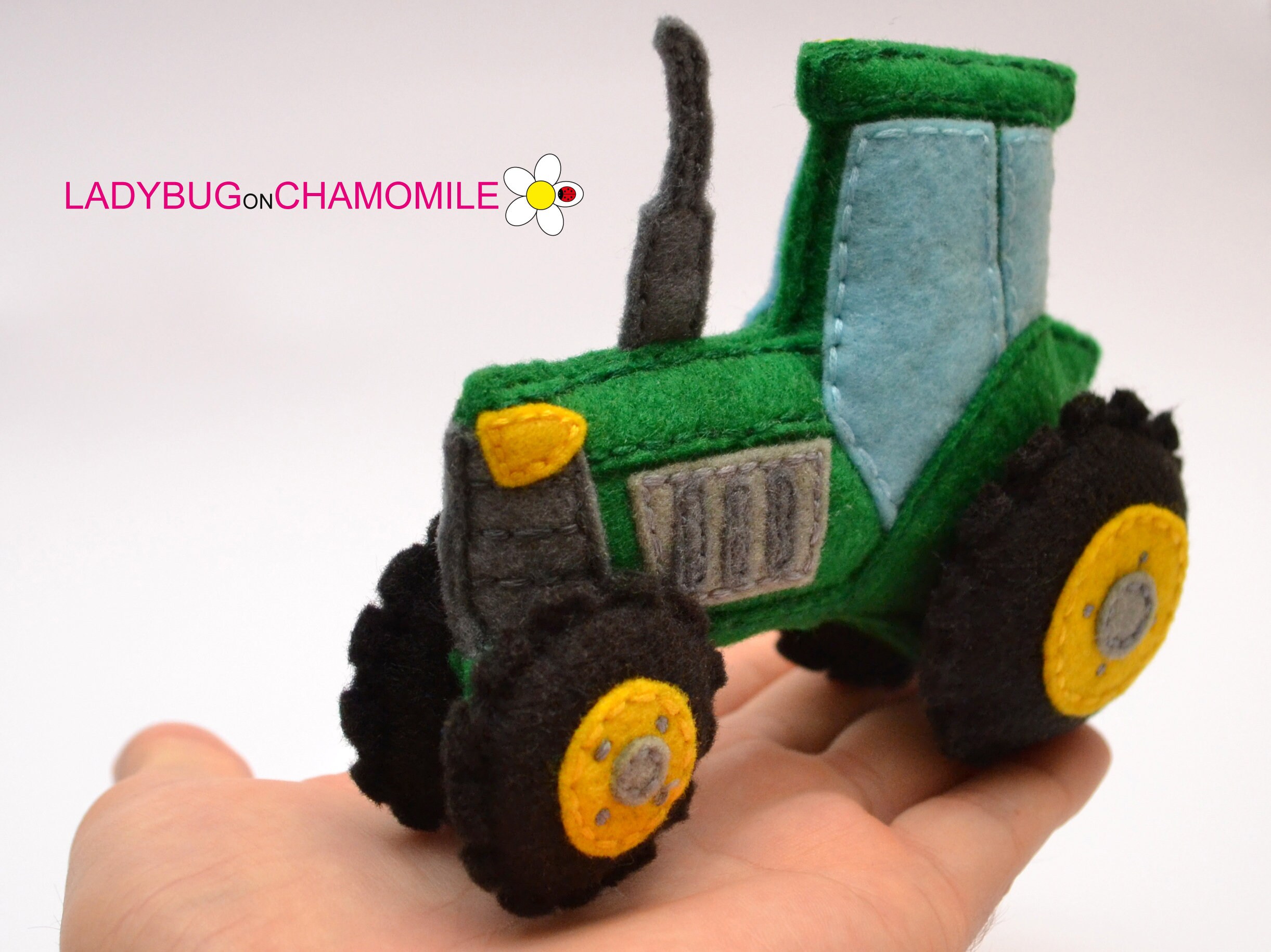 Felt TRACTOR Ornament Toy Keychain. Etsy