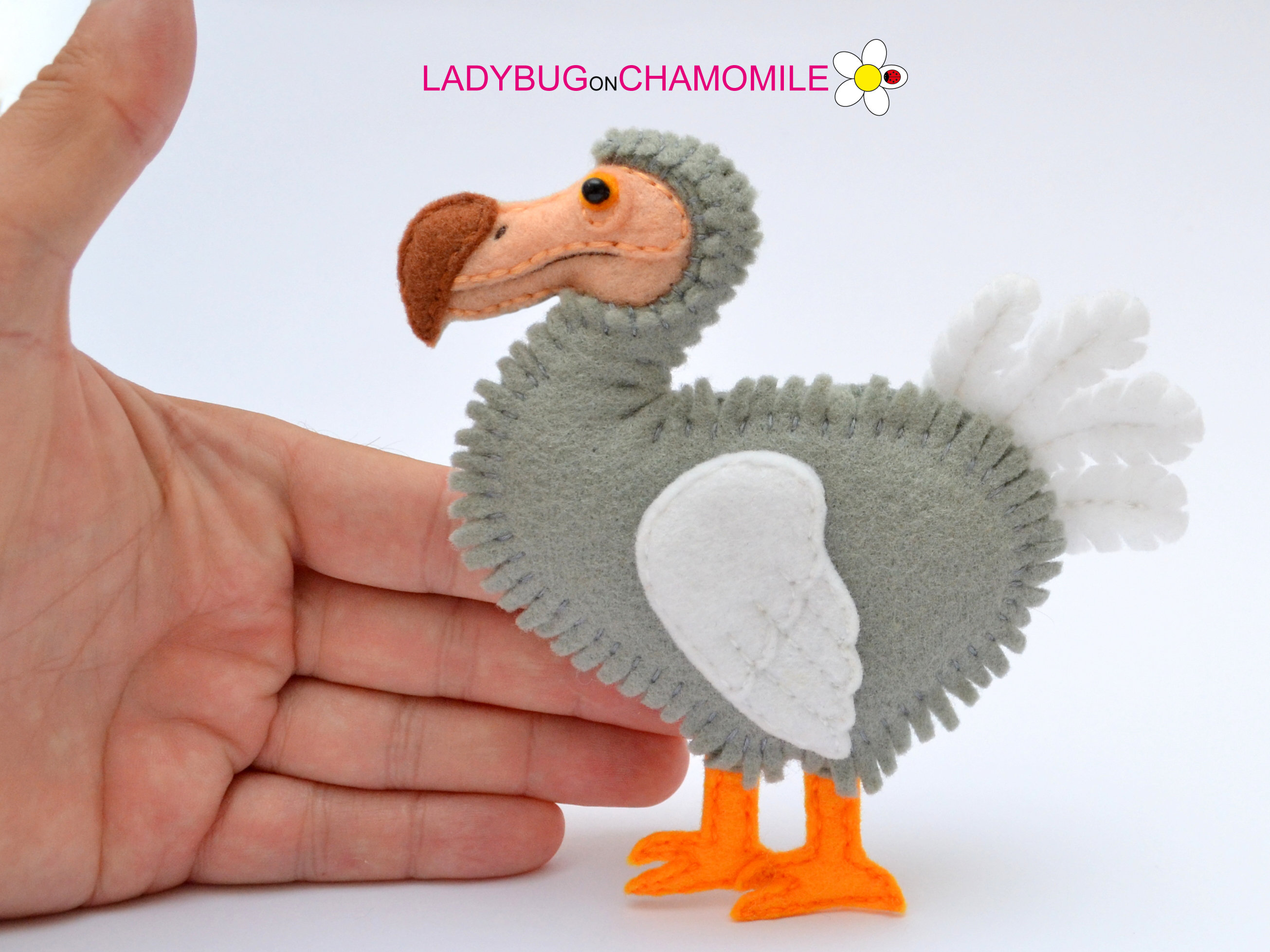 Felt Dodo Bird | Handmade Dodo Figure | Extinct Bird Ornament