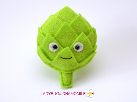 ARTICHOKE Felt Toy, Ornament, Magnet - Etsy