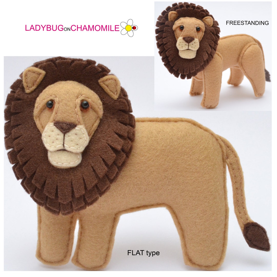 LION Felt Toy, Ornament - Etsy