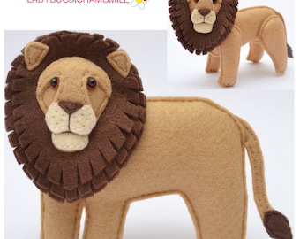 LION felt Toy, Ornament