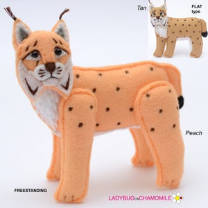 BOBCAT, LYNX felt Toy, Ornament, Magnet