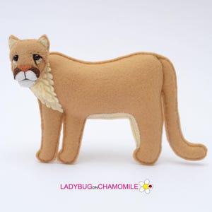 PUMA / COUGAR / Mountain LION felt Toy, Ornament, Magnet