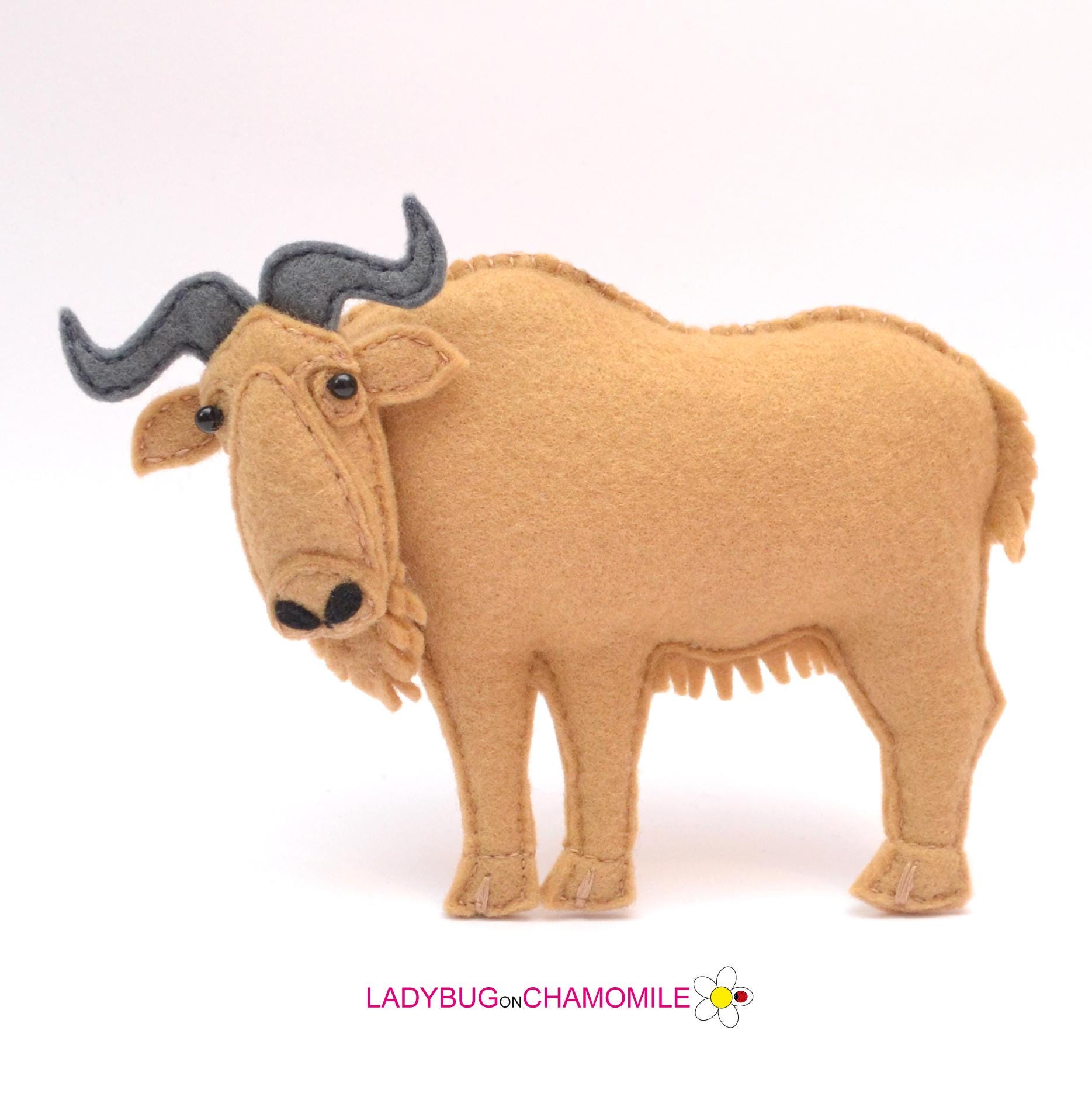 Felt Takin | Mountain Animal Ornament | Wildlife Decor | Nature