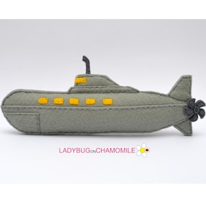 Felt SUBMARINE Ornament, Toy, Magnet