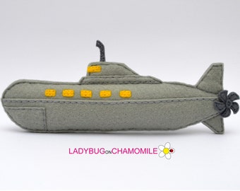 Felt SUBMARINE Ornament, Toy