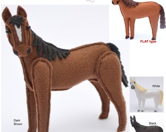 HORSE felt Toy, Ornament