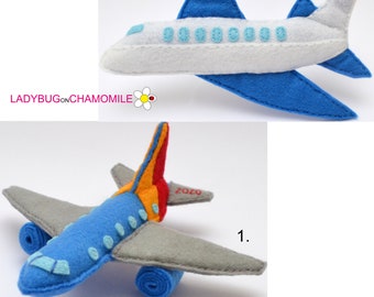 AIRPLANE Felt Ornament, Toy