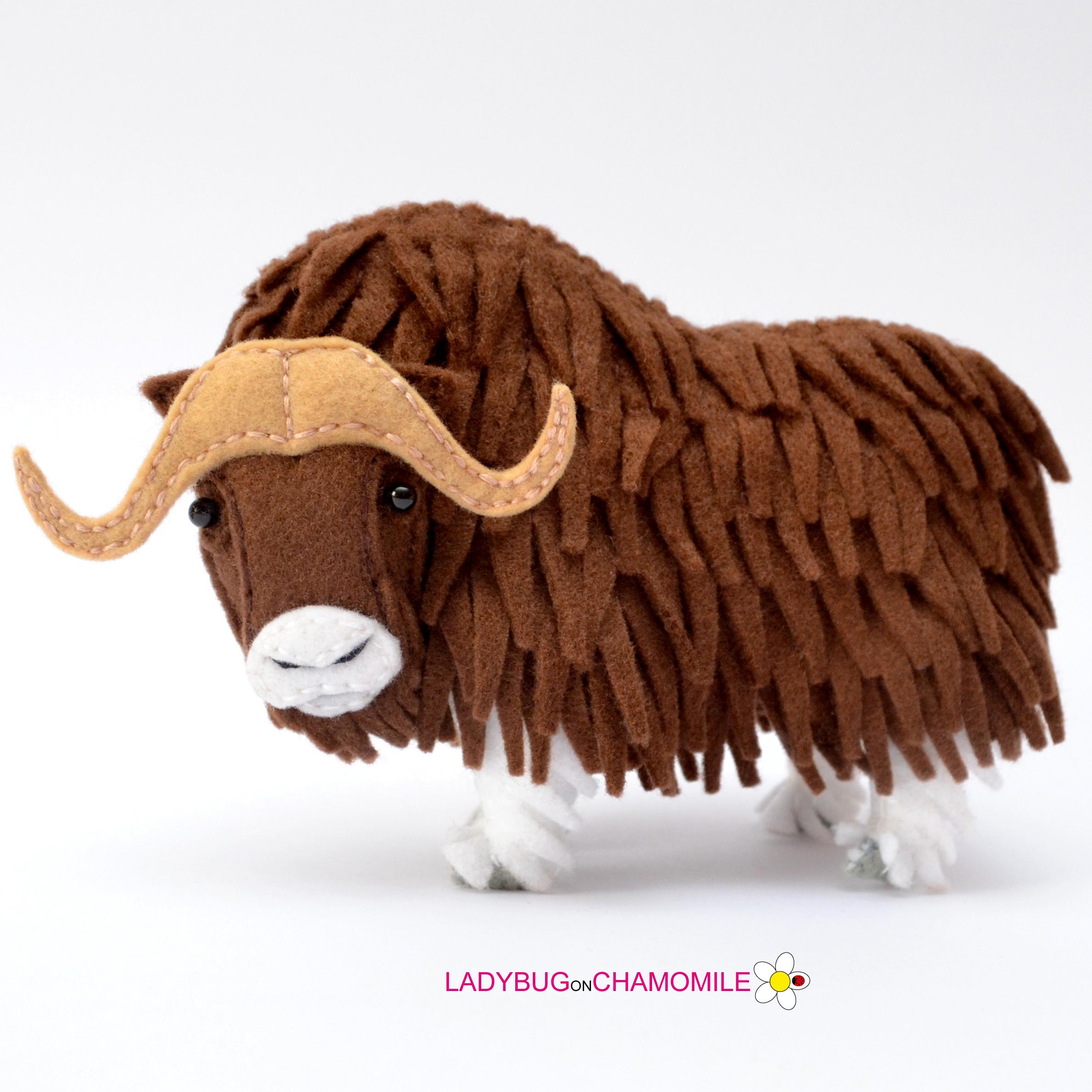 MUSK OX Felt Toy, Ornament, Magnet, Keychain, Brooch - Etsy