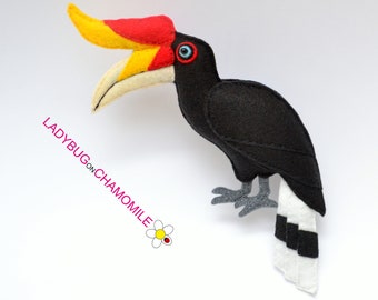 Rhinoceros Hornbill  Etsy