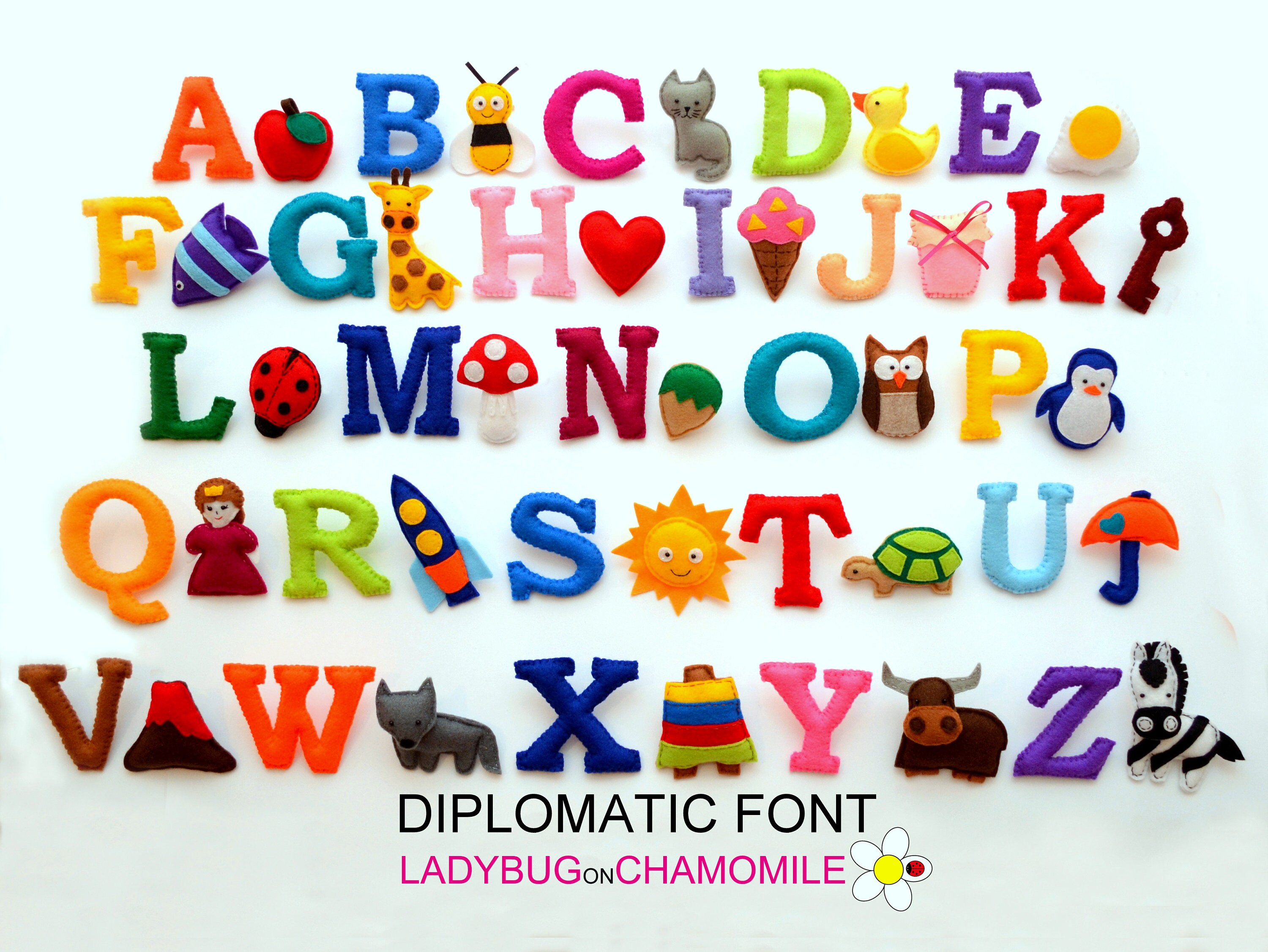 Felt ALPHABET with CORRESPONDING SHAPES appropriate Etsy