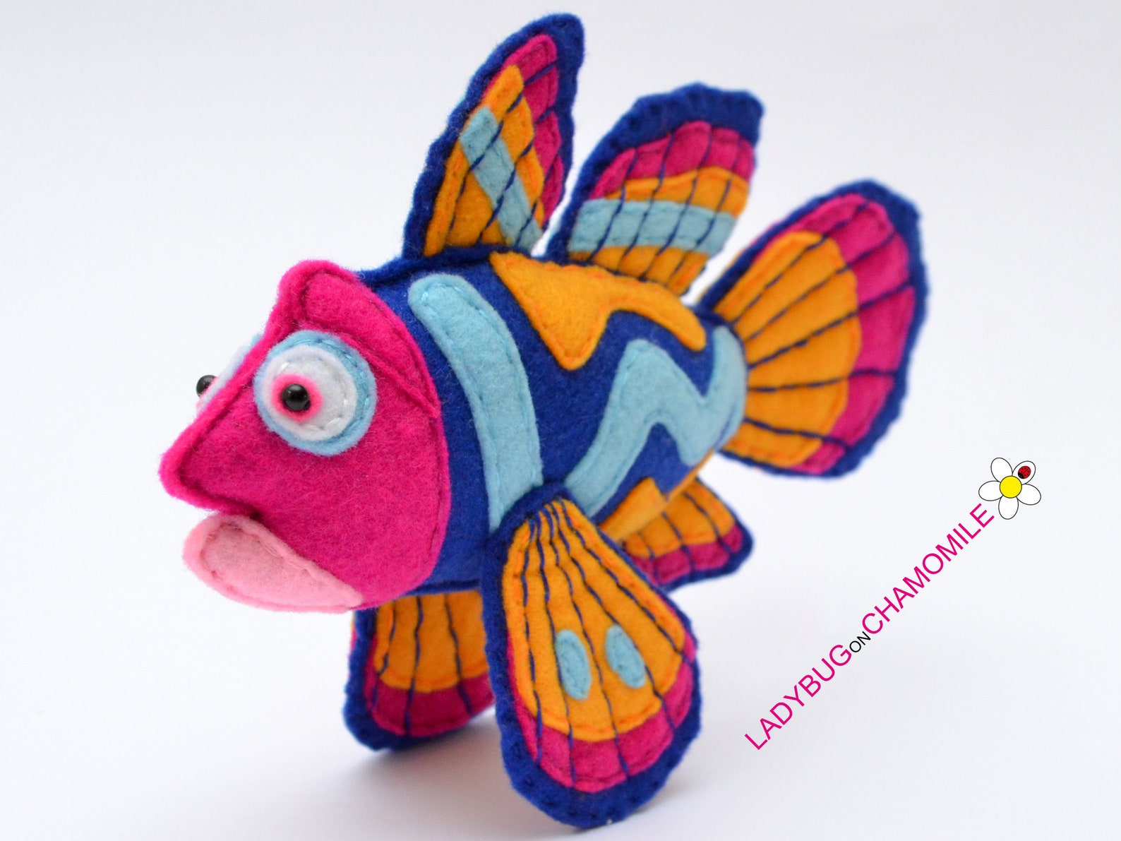 SPLASH and BUBBLES TV Show Fishes Felt Toys Ornaments Etsy