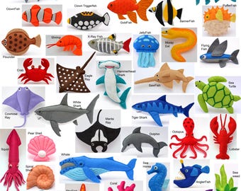 ORCA（シャチ）フェルトおもちゃ、オーナメント、マグネット