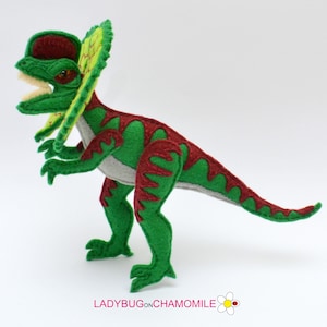 Felt DILOPHOSAURUS Ornament, Toy