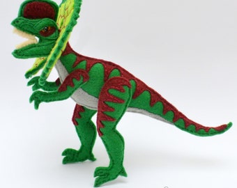 Felt DILOPHOSAURUS Ornament, Toy