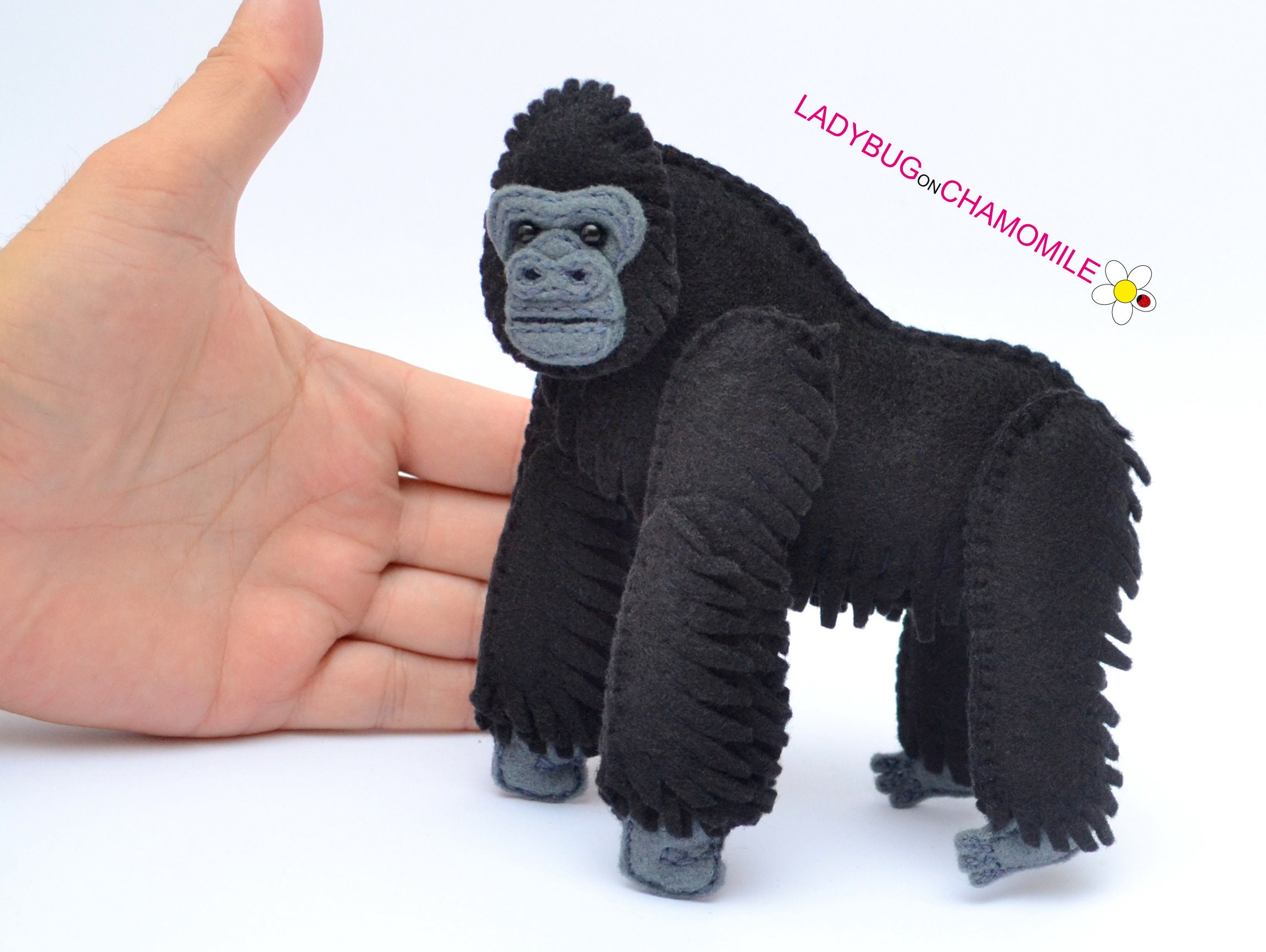 Molly Golli ペグ人形付きアメリカThe Toy Store別注品 GORILLA Felt Toy, Ornament - Etsy