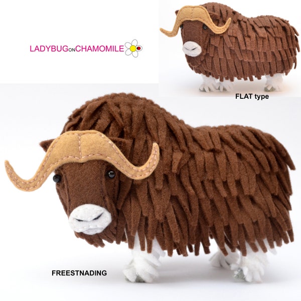 MUSK OX felt Toy, Ornament