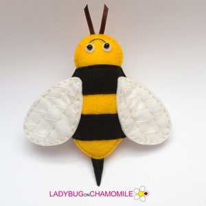 BEE felt Toy, Ornament, Magnet