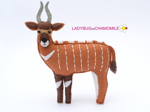 BONGO ANTELOPE Felt Toy Ornament Magnet Keychain Brooch - Etsy Sweden BONGO ANTELOPE Felt Toy Ornament Magnet Keychain Brooch - Etsy Sweden