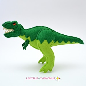 Vilten T-REX (TYRANNOSAURUS) dinosaurusornament, speelgoed